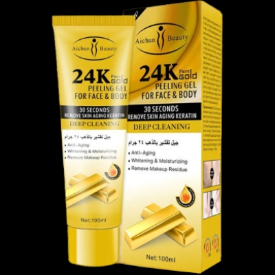 Picture of Aichun beauty 24k pure gold peeling gel for face & body 100 ML,1pcs