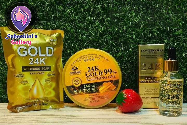 Picture of 24k Gold Combo (Soothing Gel+Serum+Soap)