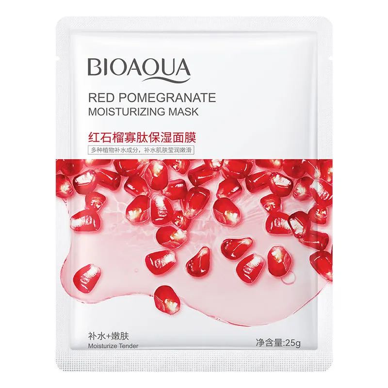 Picture of BIOAQUA 8 Pcs Set Different Flavours Moisturizing Hydrating Facial Face Sheet Mask- 25g Each.. 8 Pcs