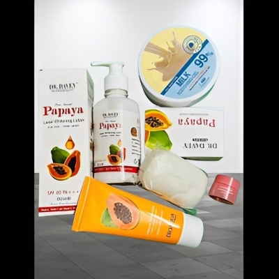 Picture of Daily Special Papaya Combo With Milk Soothing Gel [Papaya Lotion+Papaya Soap+Papaya Facewash+Lip Balm+Soothing Gel]..5pcs