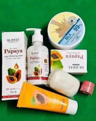 Picture of Daily Special Papaya Combo With Milk Soothing Gel [Papaya Lotion+Papaya Soap+Papaya Facewash+Lip Balm+Soothing Gel]..5pcs