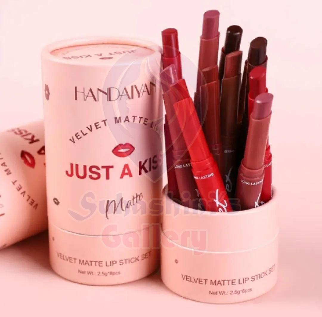 Picture of Handaiyan Just A Kiss Velvet Matte Lipstick Set- 8 Pcs Box