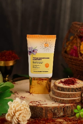 Picture of Zafran Bright and Moisturizing Sunscreen (30 gm) | Zafran Sunscreen..1pcs
