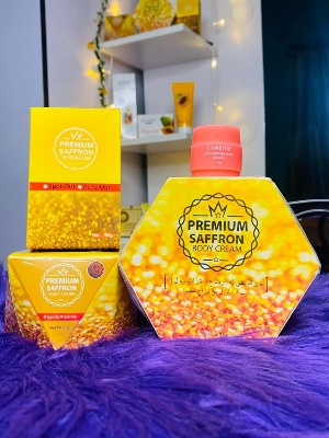 Picture of Premium Saffrron 3 In 1 Combo [Body Cream, Night Cream, Soap], Combo ,4pcs