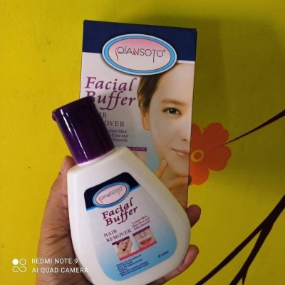 Picture of Qiansoto Facial Hair Removal Tool Stainless Steel Hair Trimmer for Men Beard Trimmer