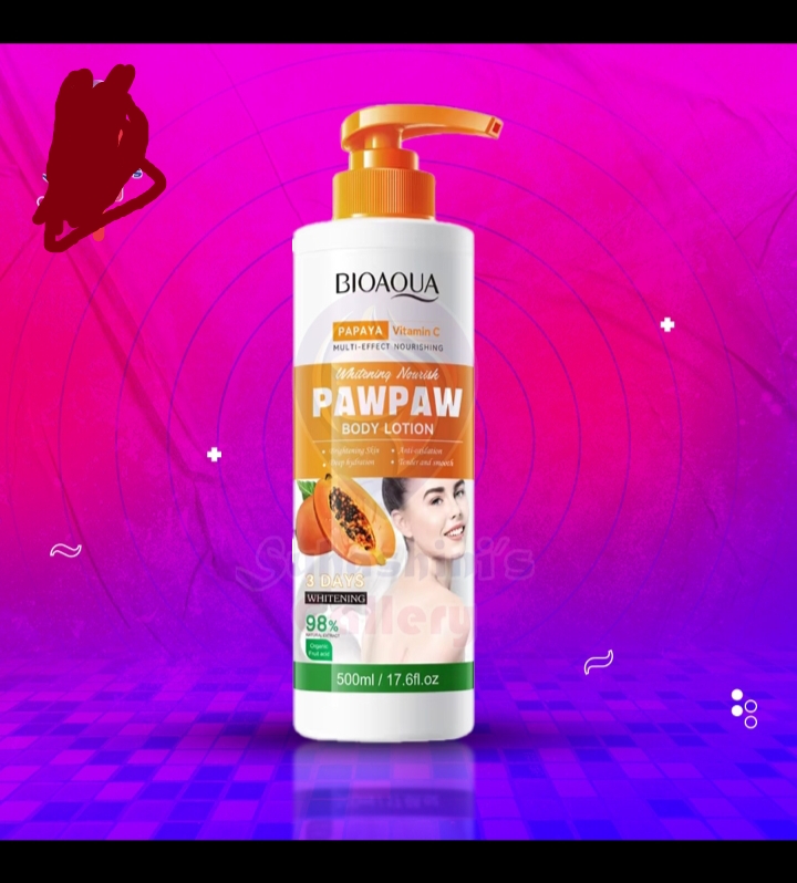 Picture of BIOAQUA Papaya Body Lotion 500 Ml 1 Piece Natural Fruit Extract Moisturizing Skin Care Product
