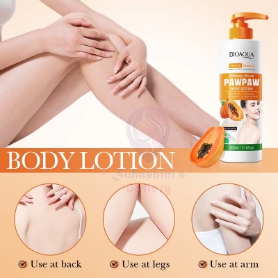 Picture of BIOAQUA Papaya Body Lotion 500 Ml 1 Piece Natural Fruit Extract Moisturizing Skin Care Product