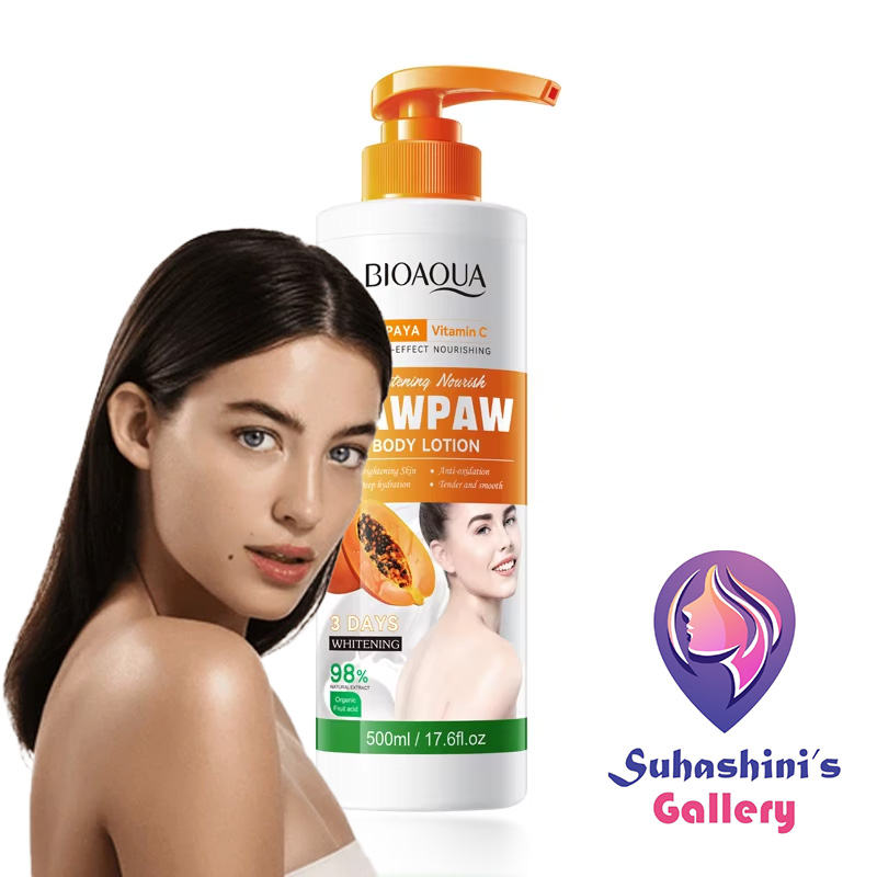 Picture of BIOAQUA Papaya Body Lotion 500 Ml 1 Piece Natural Fruit Extract Moisturizing Skin Care Product