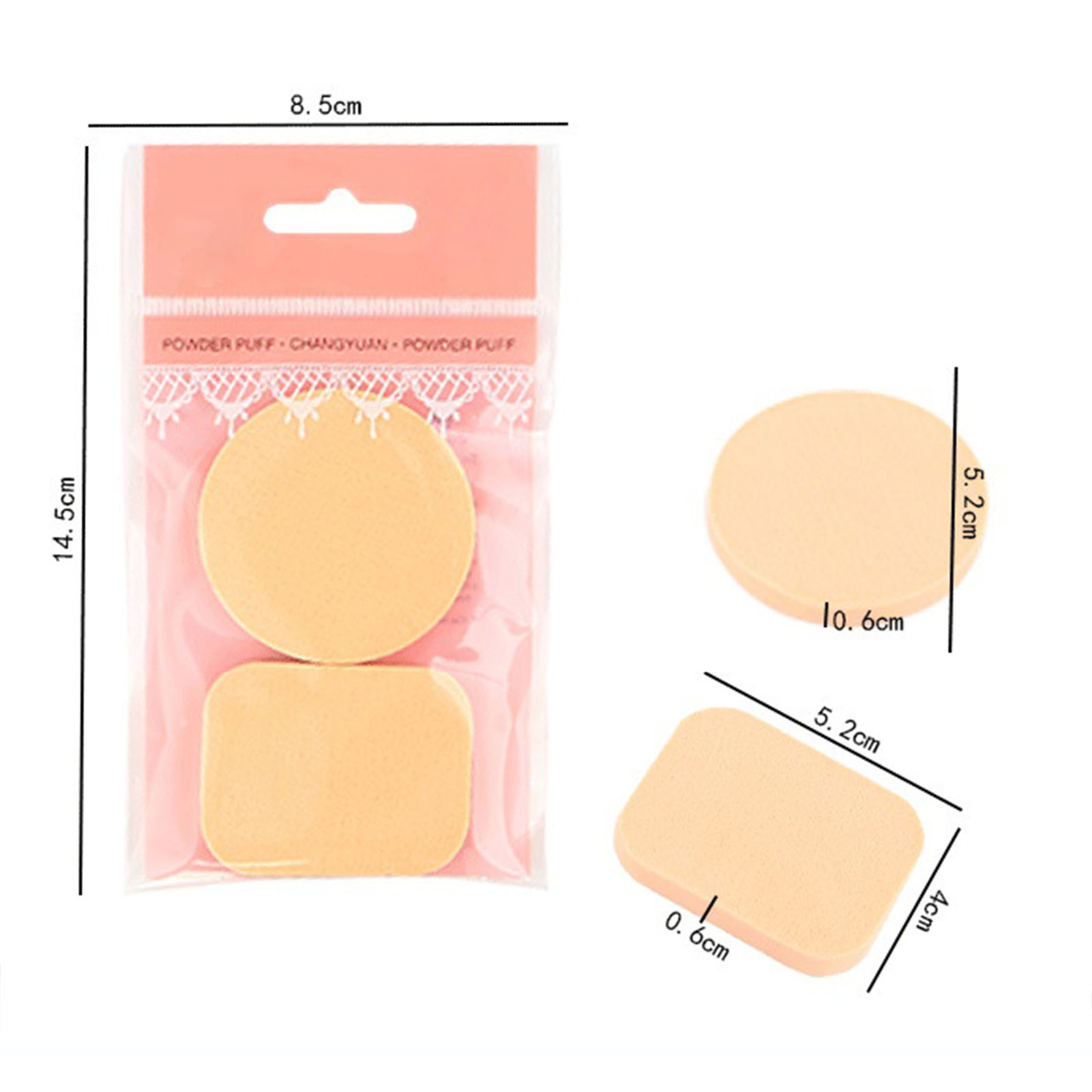 Picture of Makeup Sponge Puff Set 2 Pcs Beauty Blender for Foundation Powder Concealer – Cosmetic Puff for Women Makeup Tools