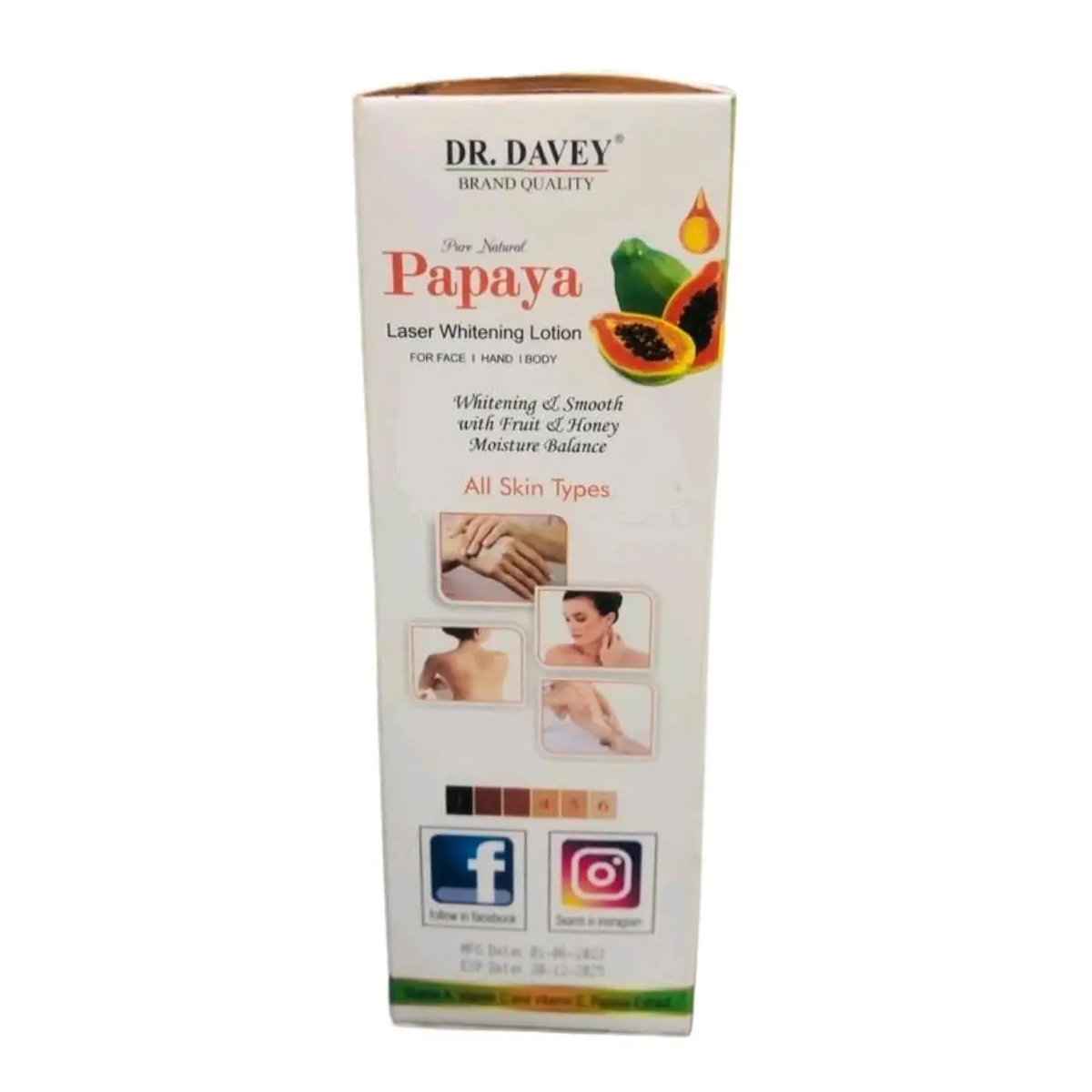 Picture of Dr Davey Papaya Body Lotion 350ml SPF 60 PA +++,1pcs