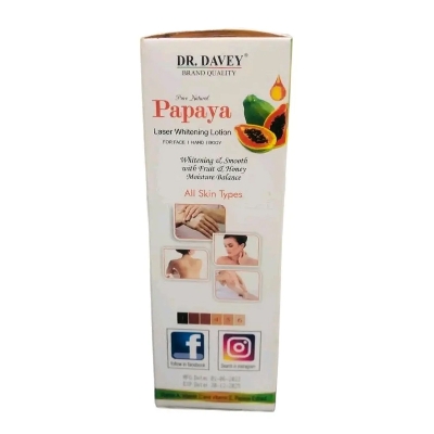 Picture of Dr Davey Papaya Body Lotion 350ml SPF 60 PA +++,1pcs