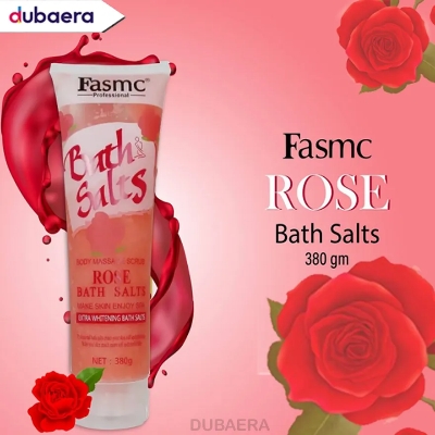Picture of FASMC Rose Bath Salts Body Massage Scrub and Tomato Hydrating Soothing Gel 2 pcs