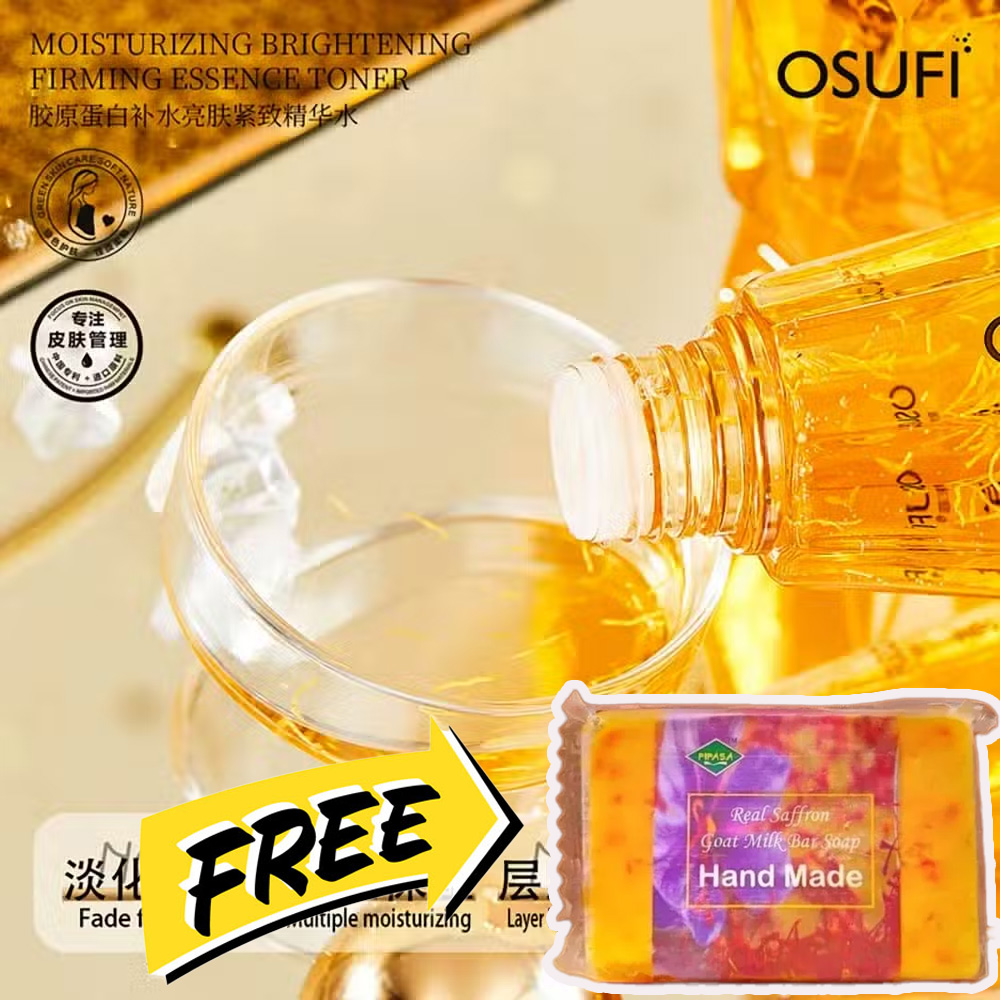 Picture of Osufi collagen face serum (300ml)& with Free Saffron Soap( 2 in 1) Combo pack 2pcs