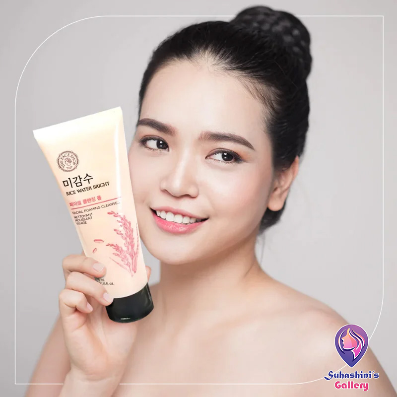 Picture of The Face Shop Rice Water Bright Foaming Cleanser | Face Wash for Glowing Skin, Korean Skin Care Products