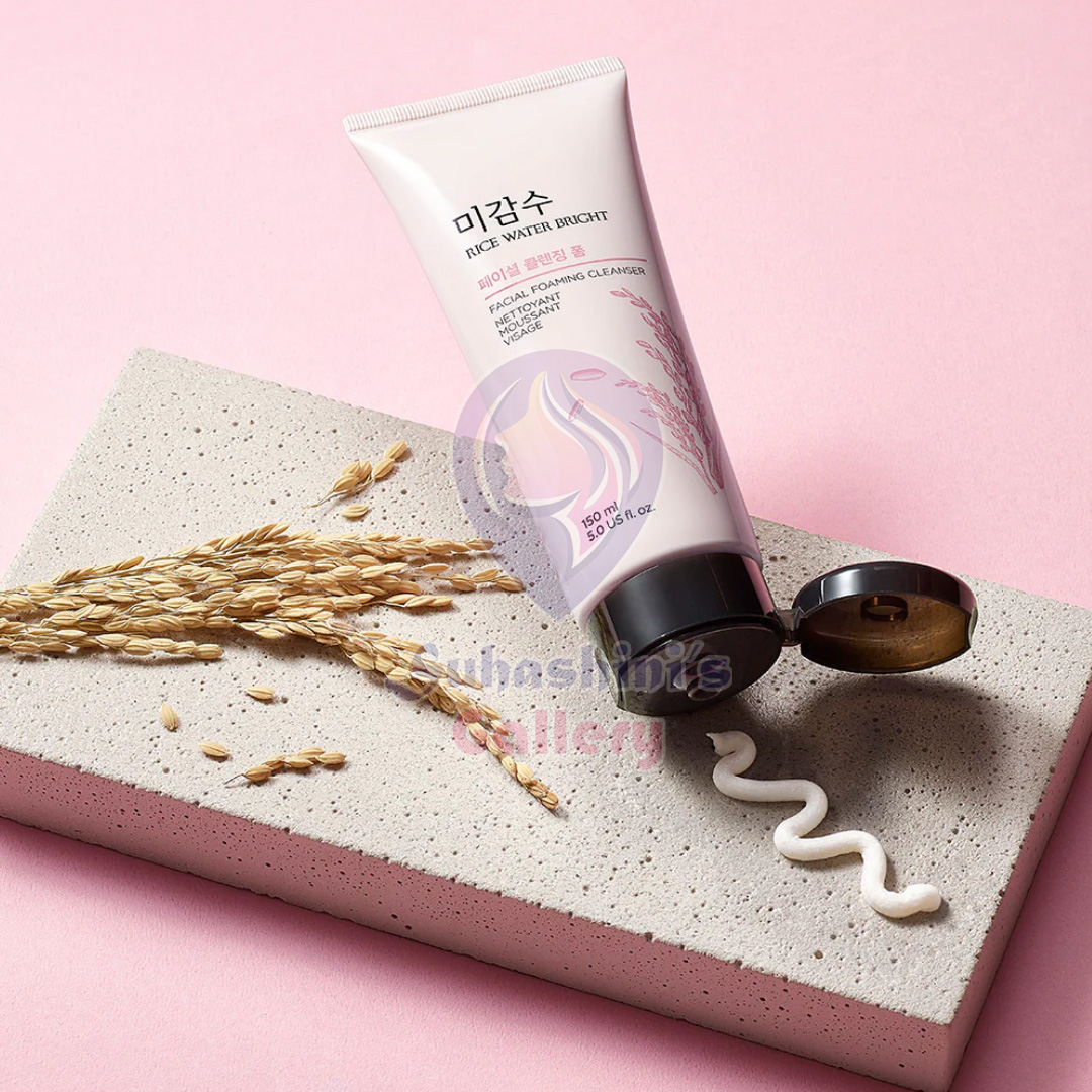 Picture of The Face Shop Rice Water Bright Foaming Cleanser | Face Wash for Glowing Skin, Korean Skin Care Products