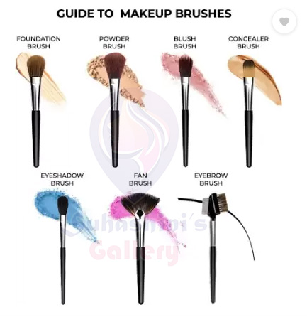 Picture of Beauty Makeup Brush Set 12 Piece Women's Cosmetic Brushes for Eye And Face Application