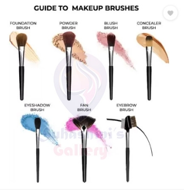 Picture of Beauty Makeup Brush Set 12 Piece Women's Cosmetic Brushes for Eye And Face Application