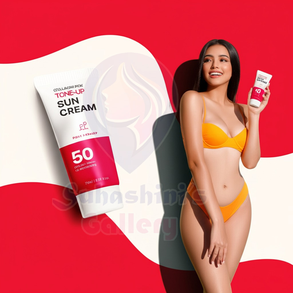 Picture of Pure Ground Collagen Pink Tone-Up Sun Cream 50 SPF 50+ PA+++ UV Protection -70ml