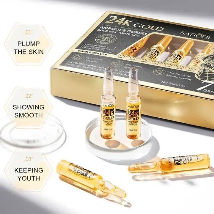 Picture of New SADOER 24K Gold Ampoule Serum Moisturizer (2ml x 7 pcs)1pacekt