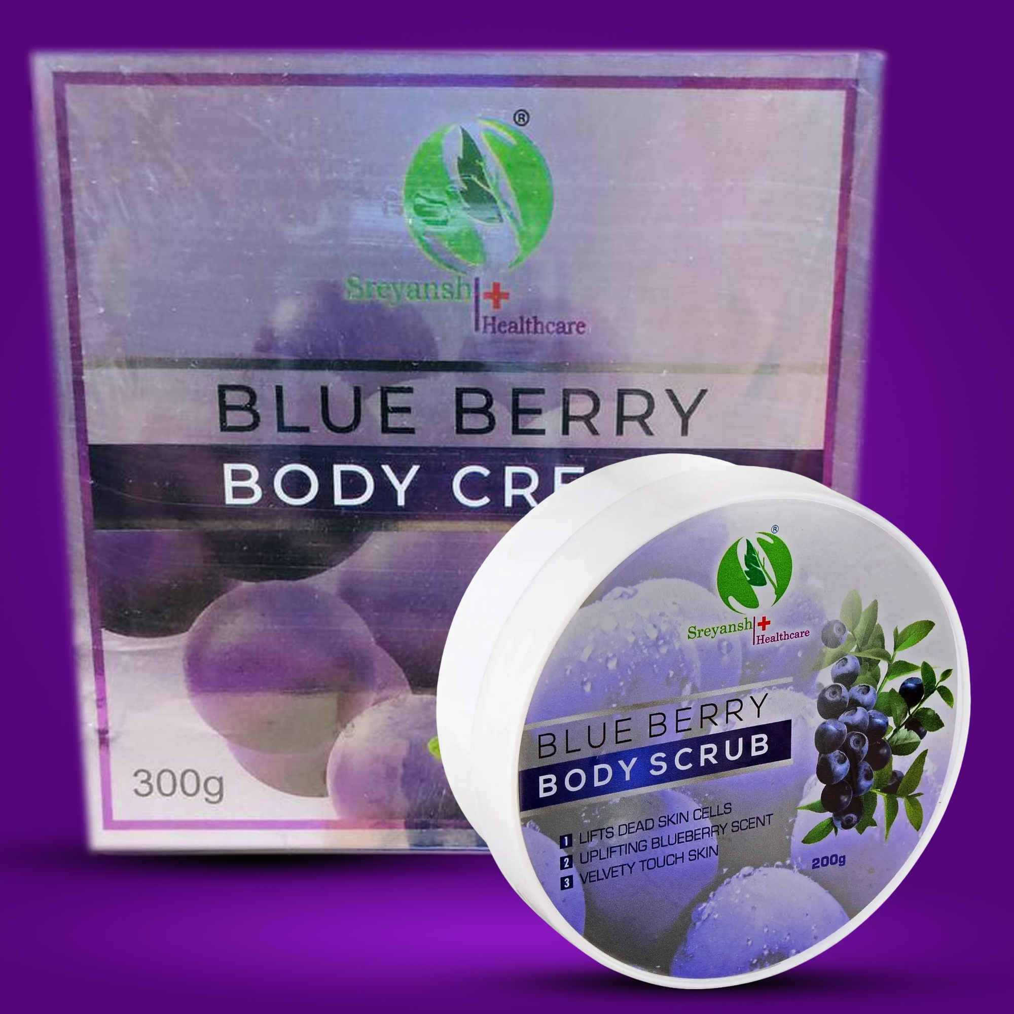 Picture of Sreyansh Healthcare Blueberry Body Cream -300 ML