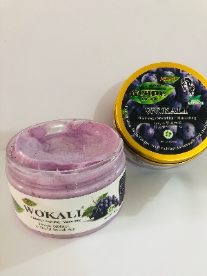 Picture of Wokali Grape Body Scrub 1 Pcs Exfoliating And Moisturizing Skin Care Product