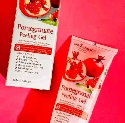 Picture of yan namei ji pomegranate 4 in 1 Combo (Peeling Gel+Soap+Night Cream+Body Cream) 4pcs