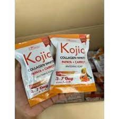 Picture of Perfect Skin Lady Kojic Collagen White Papaya Carrot Whitening Soap -80g (Thailand) 1pcs