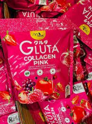 Picture of Manee Gluta Collagen Pink Juice 1 Pack 30 Sachets