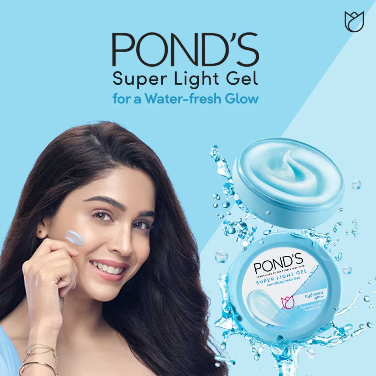 Picture of 2 pcs Pond’s Super Light Gel Hydrated Glow and Vitamin E 49g