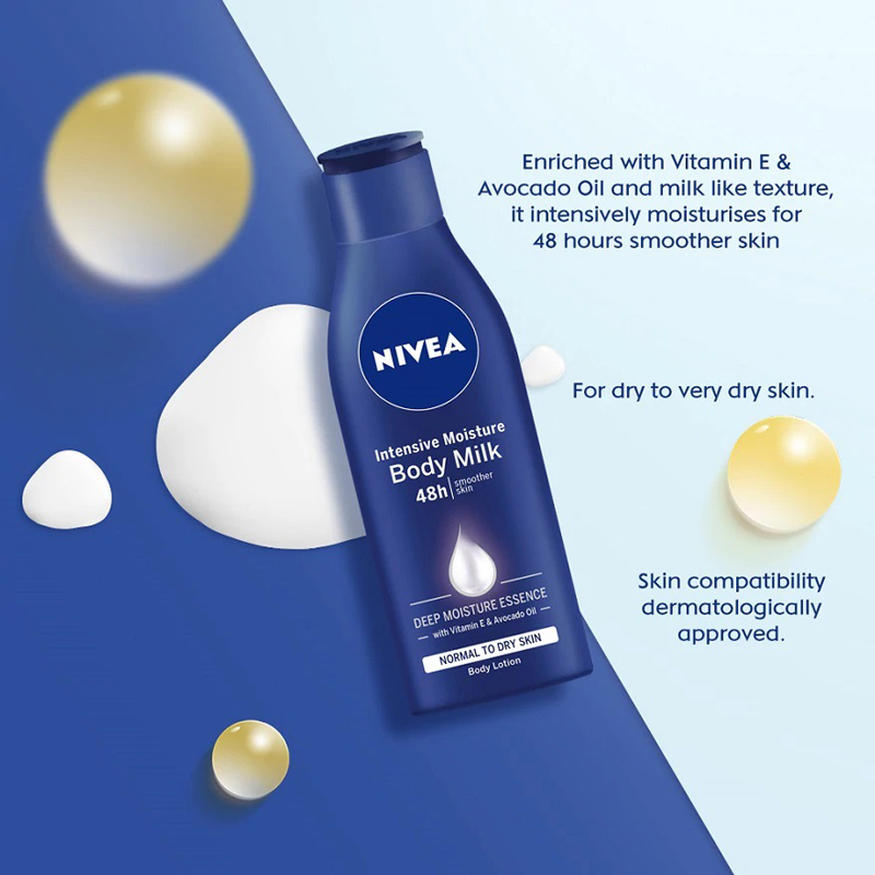 Picture of NIVEA Lotion Body Milk Intensive Moisturiser (200ml)