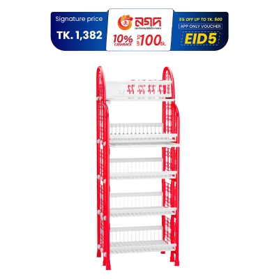 Picture of Pop Hexagonal Rack -2 Tray- Red & White