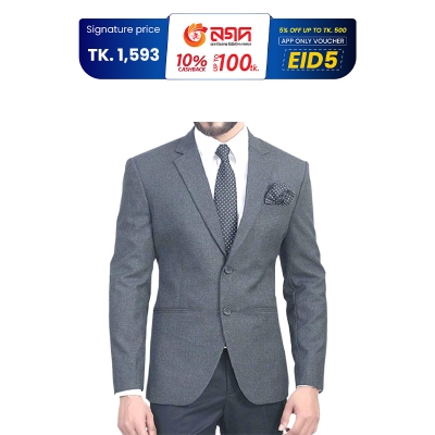 Picture of Gray blazer for men brand | High quality formal blazer for men | Ash blazer for men stylish