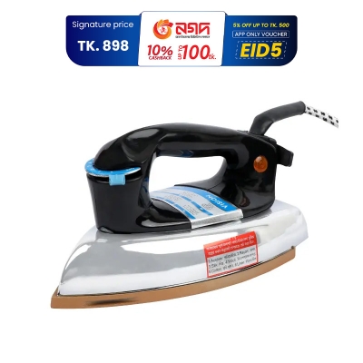 Picture of VISION Heavy Electric Iron 1000W with High Quality Body Material and Shock and Burn Proof  VIS-DEI-013 