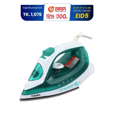 Picture of VISION Electronic Iron 1200W with Overheat and Burn Protection VIS-SEI-005 Green