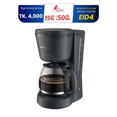 Picture of Philips 1000W Electric Drip Glass Coffee Maker (HD7430/90)