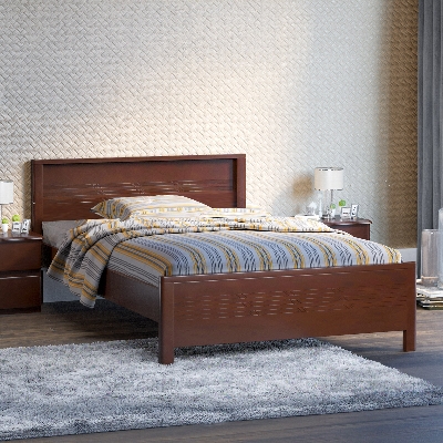 Picture of Regal Valentina Wooden Single Bed Antique BDH-354-3-1-20(SINGLE)