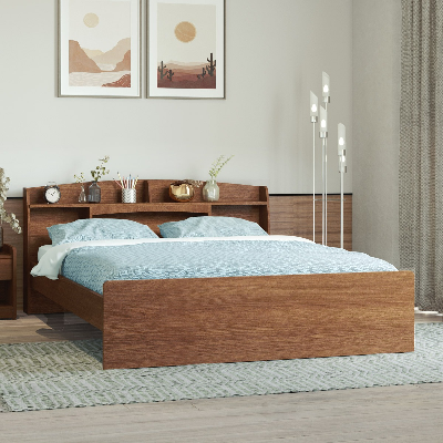 Picture of Regal Laminated Board Venus Bed Antique VENUS-BDH-103-1-2-20(4PART)(SEMI DOUBLE)