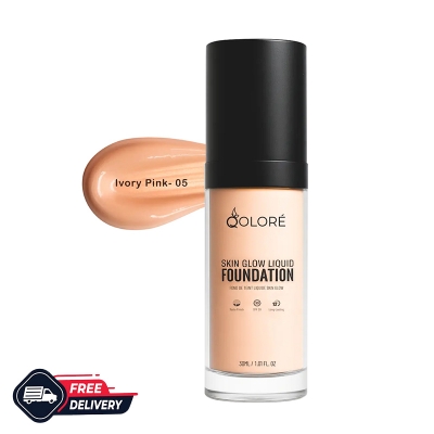 Picture of Qolore Skin Glow Liquid Foundation Ivory Pink-05 30ml