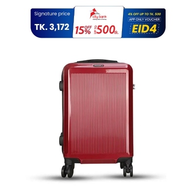 Picture of Travello Royal Zipper Luggage 20" Dark Red