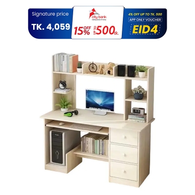Picture of Furniture Express Modern Study Desk/Computer Table With Drawer - High-Quality Furniture For Home Or Office