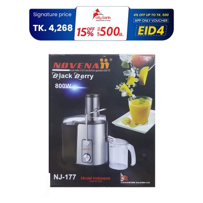 Picture of Novena Black Berry Electric Juicer (NJ-177) 800W - Enjoy Fresh Juices at Home - A Convenient Way to Stay Healthy