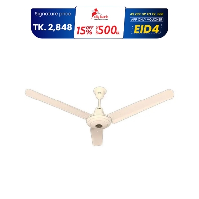 Picture of Click Crown Ceiling Fan Ivory Gold 56" 
