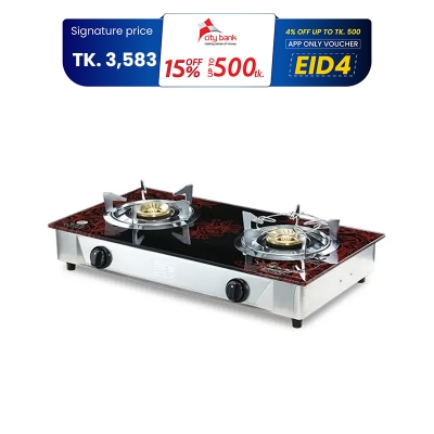 Picture of RFL Double Glass Gas Stove Rosee (Line Gas)