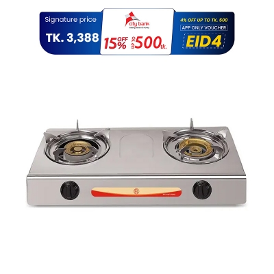 Picture of RFL Double Stainless Steel Gas Stove 2-04SRB (Line Gas)