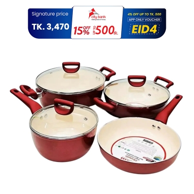 Picture of Kiam Super Ceramics 7 pcs Cookware set (Induction Supported)