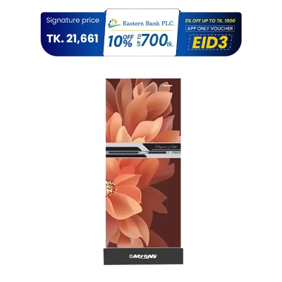 Picture of MYONE 165 liter Frost Type Top Mount  Dahlia Black Match Refrigerator (MY-1F5G)