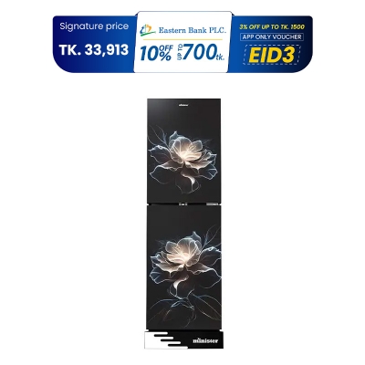 Picture of MINISTER 306 Liter Frost Type Bottom Mount Refrigerator EL Marble Lotus (M-306)