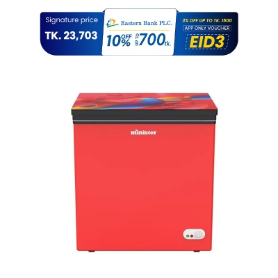Picture of Minister Red Crimson Chest Freezer (M-170G)