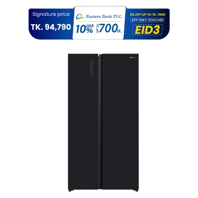 Picture of Hisense 580 Liters Inverter Compressor Side by Side Refrigerator  RS3G558NAB/BD3