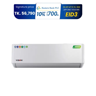 Picture of Vision AC 1.5 Ton Hot And Cool & WiFi Inverter - VSN-18K-HCWiFi-INV410 Eco